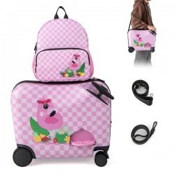 Kelioninis lagaminas vaikams Flamingo 2-in-1